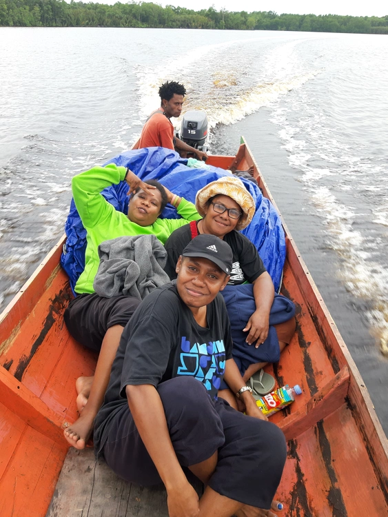 Tim kunjungan ke kampung Puragi Sorong Selatan