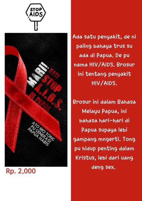 Dalam brosur ini tong ada jelaskan tentang penyakit Hiv/Aids